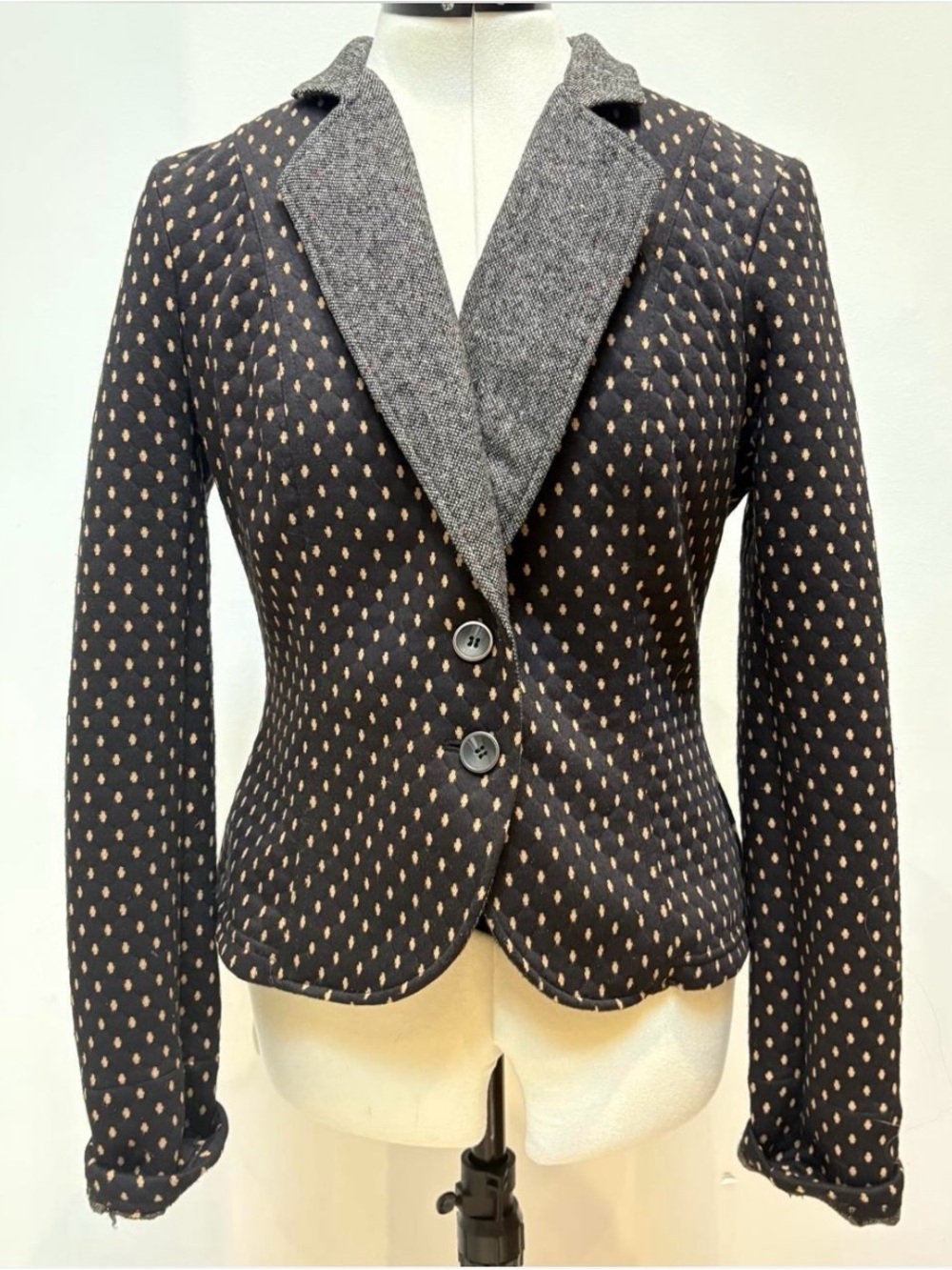 Vintage free people polka dot blazer jacket